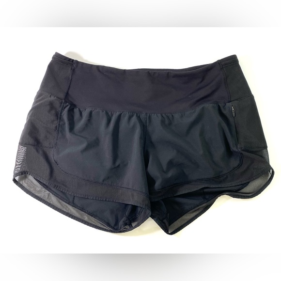 Lululemon Athletica Womens Shorts Sz 6 Black Jogging Sports Cycling Jogging - Picture 2 of 7